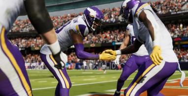 Aaron Donald about to sack Joe Burrow in Madden 24
