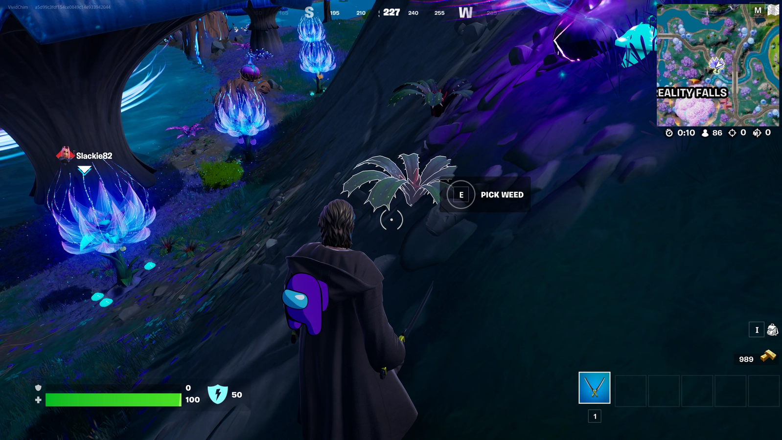 Fornite Reality Sapling Weed found in Week 2 Quests