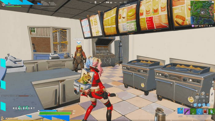 Fortnite Week 8 Challenge Guide Where To Dance In Durr Burger Kitchen Epic Quest How To Complete