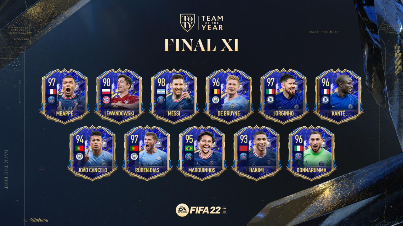 fifa 22 ultimate team team of the year