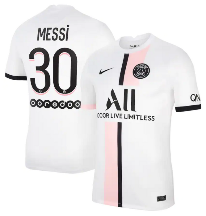 Lionel Messi's PSG away kit replica shirt