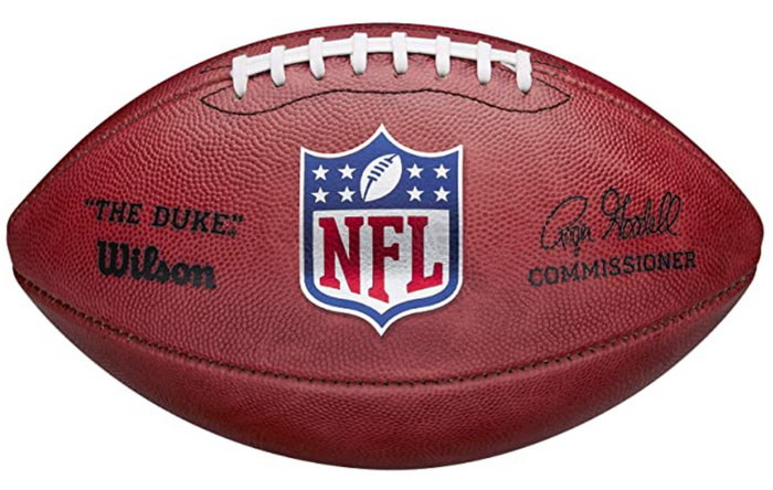 Best American footballs Wilson product image of a brown, leather official NFL ball