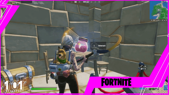 Fortnite Collect Grimble S Love Potion From Fort Crumpet Coral Cove Or Stealthy Stronghold Challenge Guide Season 5 Week 11 Hearts Wild Challenges - the love potion roblox