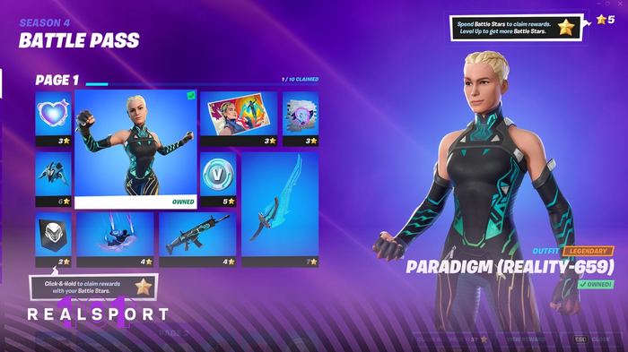 fortnite battle pass page 1