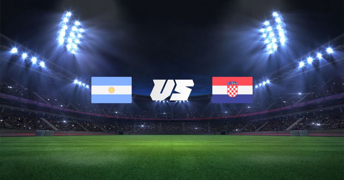 argentina vs croatia flags
