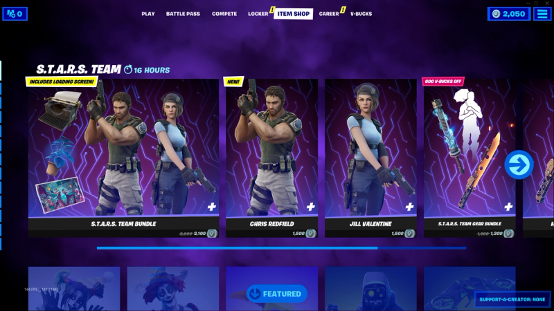Resident Evil's Chris Redfield & Jill Valentine have come to Fortnite