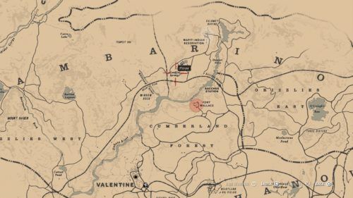 red dead map