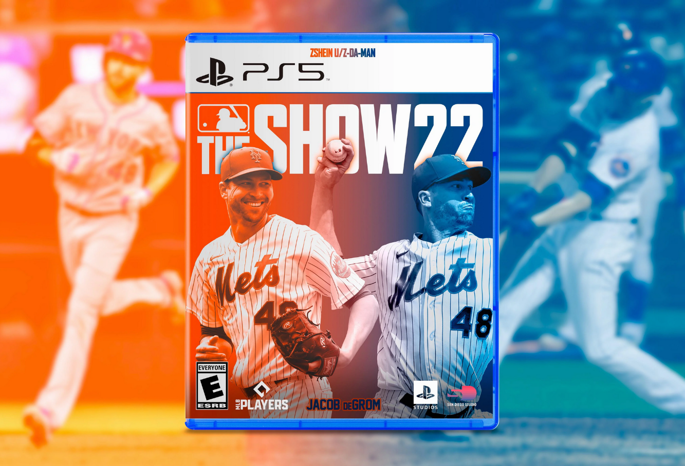 MLB The Show 22 cover athlete jacob degrom 