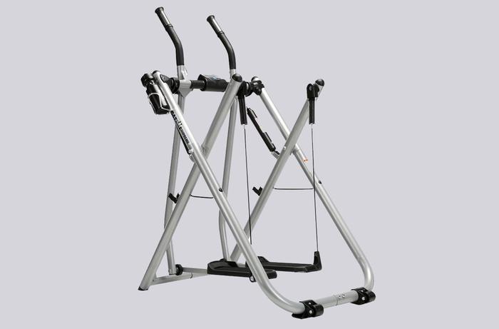 Best elliptical under 500 Gazelle product image of a silver manual cross trainer.