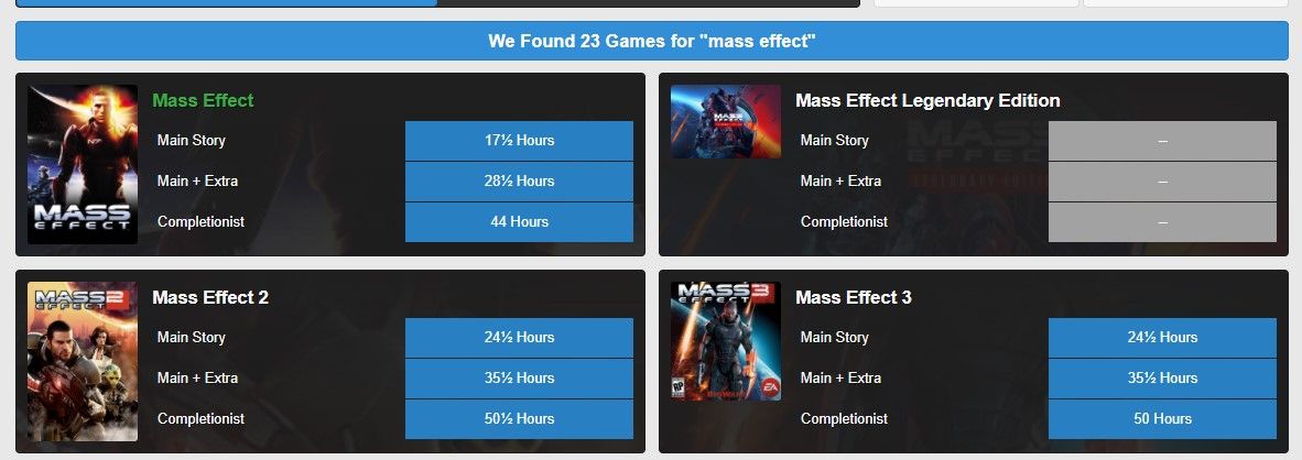 Mass Effect How Long To Beat
