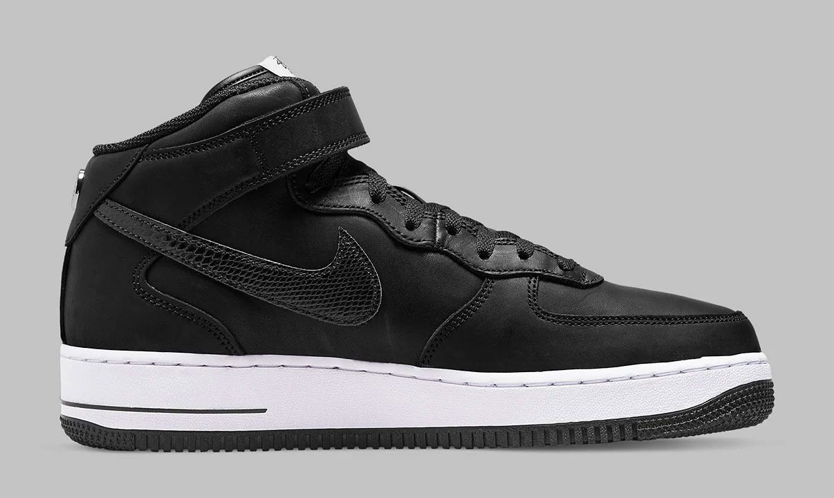 Stüssy x Nike Air Force 1 Mid Black OUT NOW: Release Date, Price, And ...