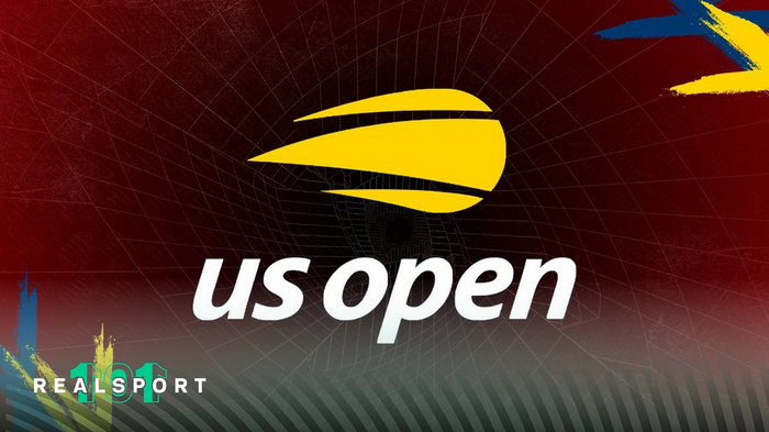 2022 US Open Grand Slam logo with red background