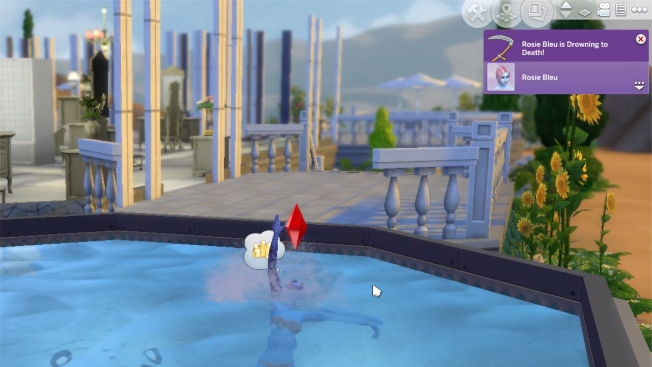 Sims 4 Drowning Sim, kill 