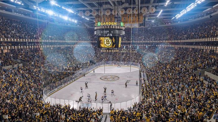 A view of the Boston Bruins stadium in NHL 22