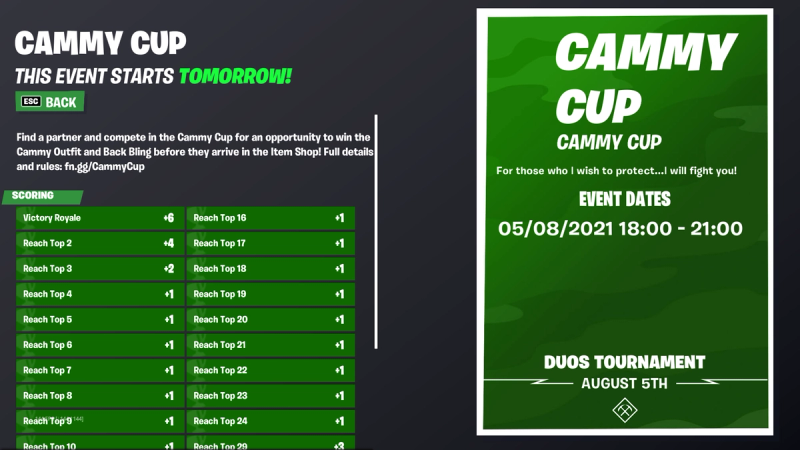 LATEST* Fortnite Cammy Cup: Start Date, Time, Prizes, Format, Season 7