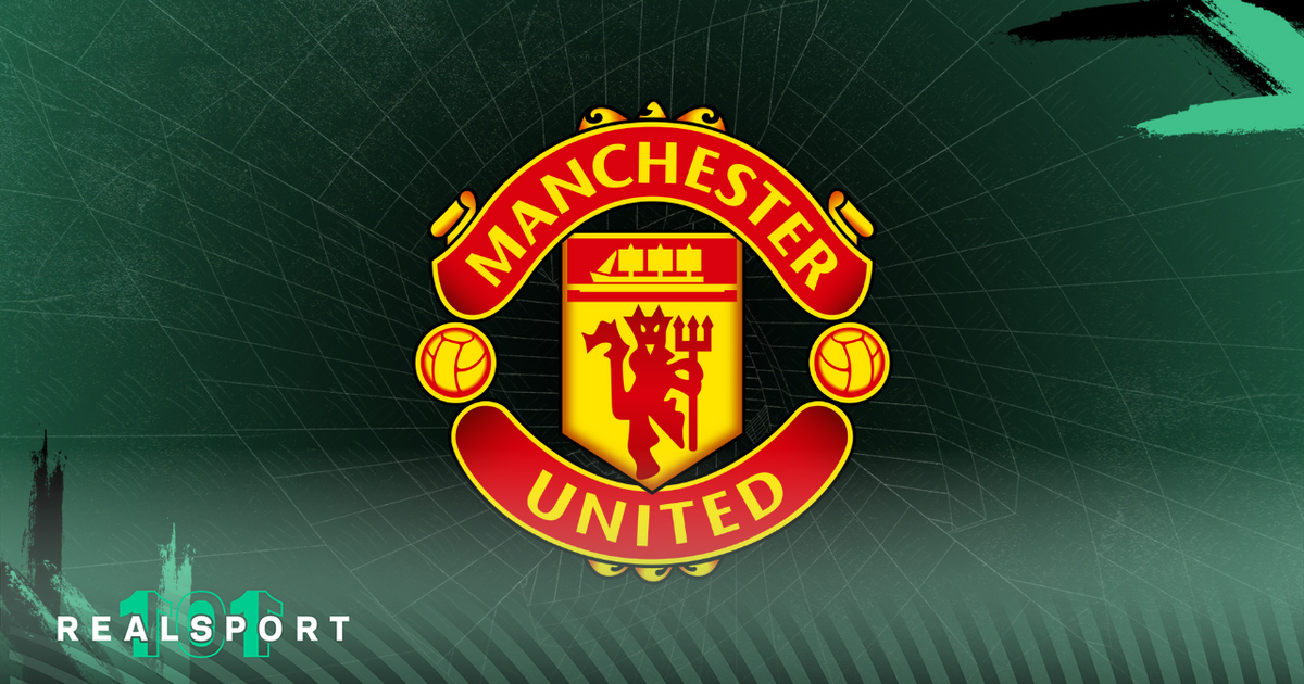 Manchester United badge (central) with green background