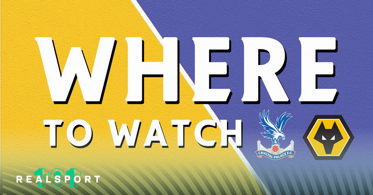 Crystal Palace and Wolves badges with Where to Watch text
