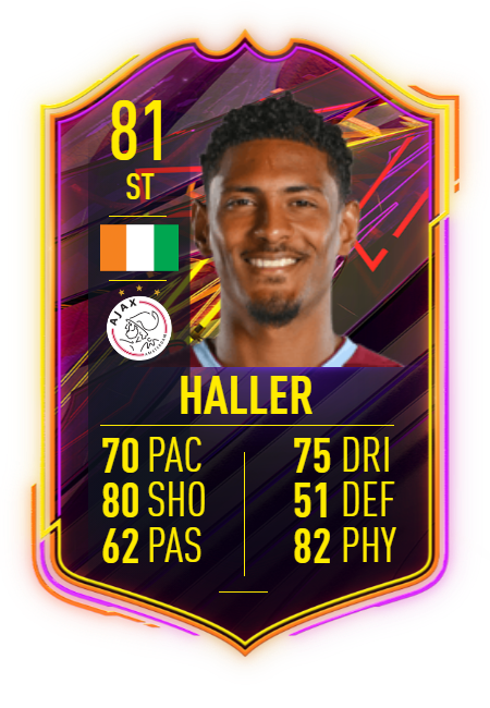 OFF TO A FLYER! Haller scored on his full Ajax debut