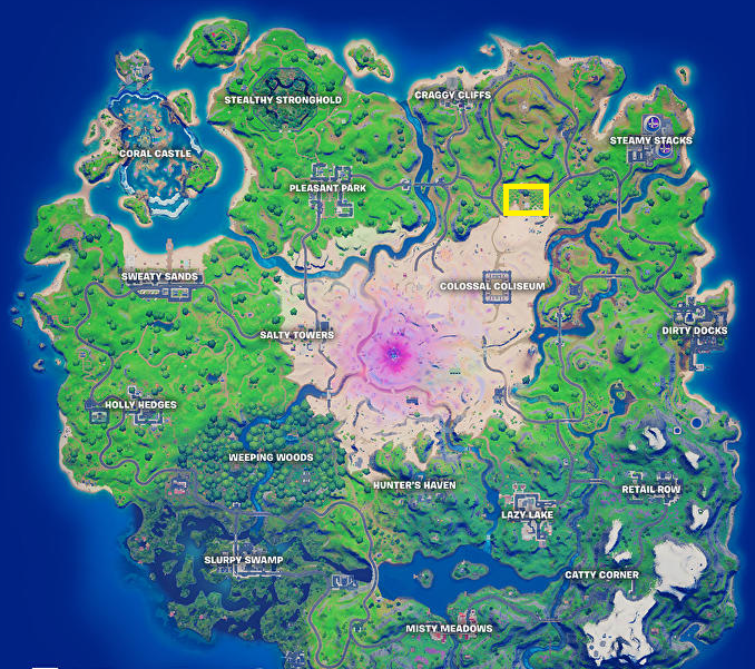 Fortnite Map The Orchard Location