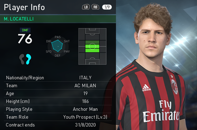 AS Blue (Real Oviedo) PES 2018 Stats