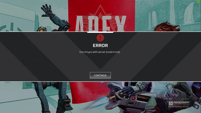 Apex Legends Error Code Truck out of sync with server 1