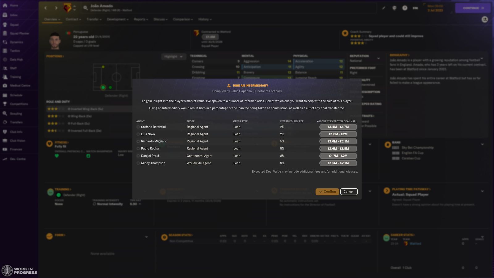 Football Manager 2024 - using intermediaries to offload unwanted players