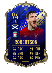Andrew Robertson's 94 OVR TOTY card