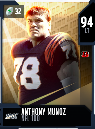 Madden 22 - LT Anthony Muñoz Creation Cincinnati Bengals Legend 