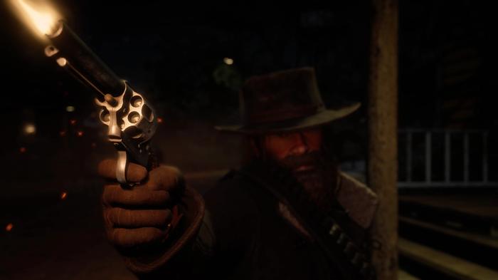 A photo mode screenshot of Red Dead Redemption 2