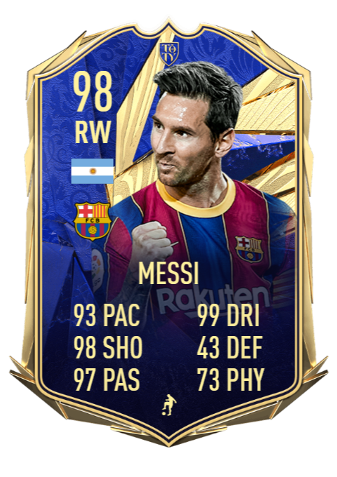 lionel messi toty fifa 21 ultimate team