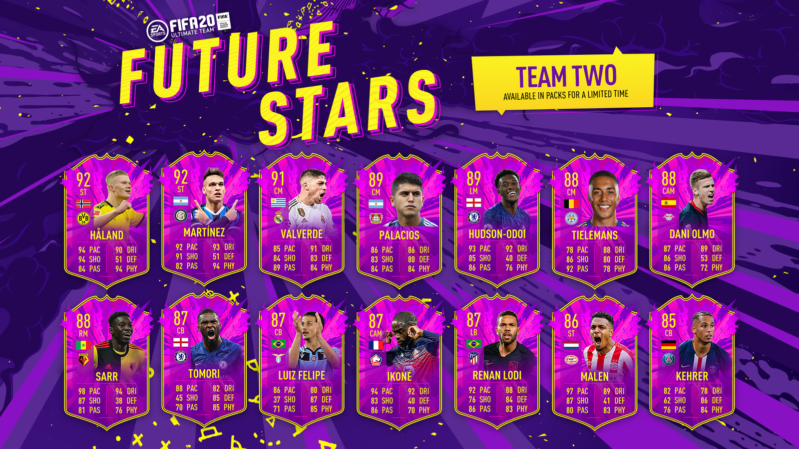 future stars team 2 full squad