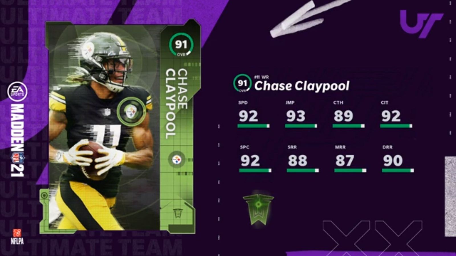 Madden 21 MUT Claypool Player of the Week TOTW 5 1