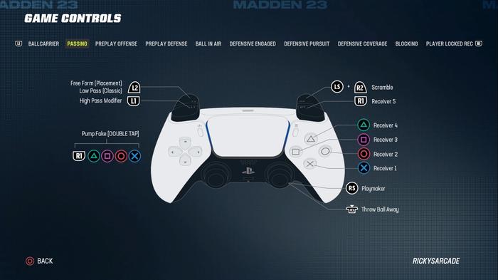 Madden 23 passing controls