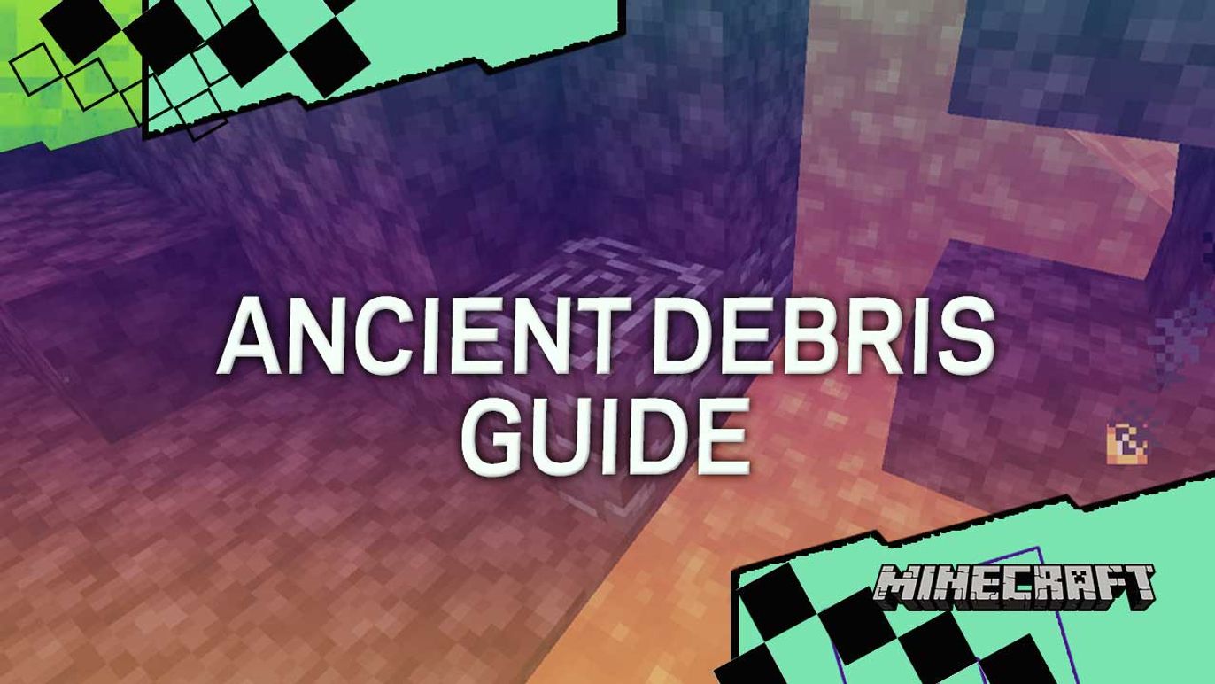 What is the title of this picture ? How to find Ancient Debris in Minecraft: Guide, Netherite, Tips