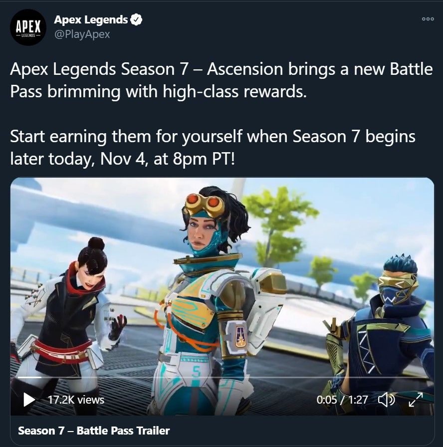 Apex Legends Season 7 Patch Notes - New Map, Legend, Battle Pass ...