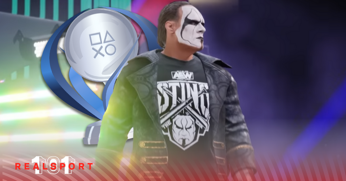 AEW Fight Forever Sting Platinum Trophy