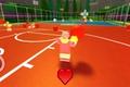 Roblox character playing dodgeball