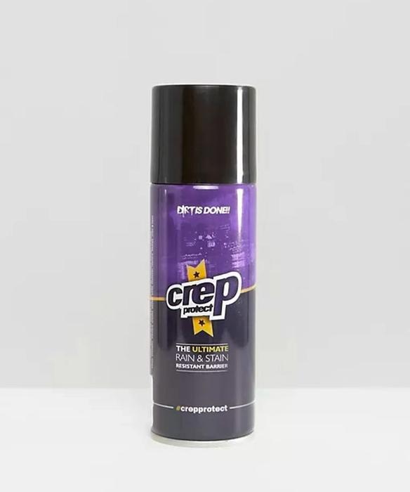 Crep Protect product image of a purple and black can with yellow details.