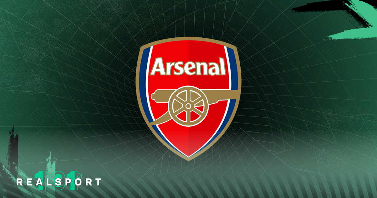Arsenal badge with green background
