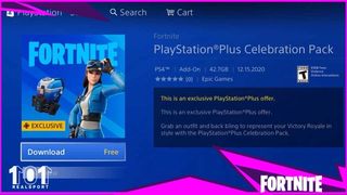 Fortnite Gets A New Ps Plus Exclusive Skin Pack Celebration Pack Cloud Striker Outfit