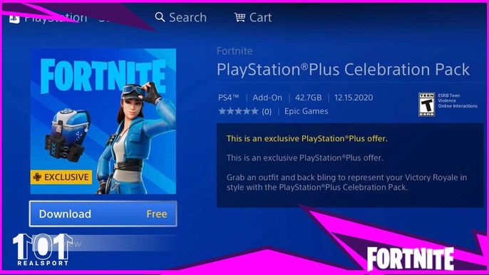 Fortnite Gets A New Ps Plus Exclusive Skin Pack Celebration Pack Cloud Striker Outfit