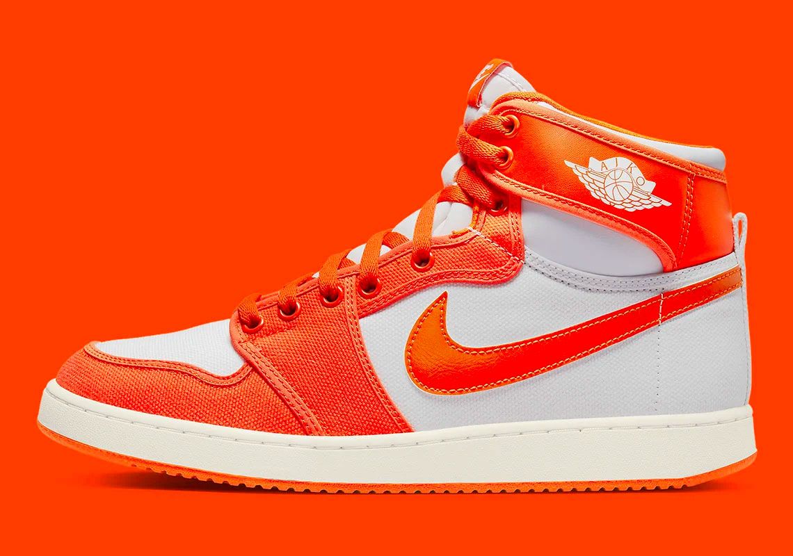 bright orange jordan 1