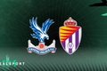 Crystal Palace and Real Valladolid badges with green background
