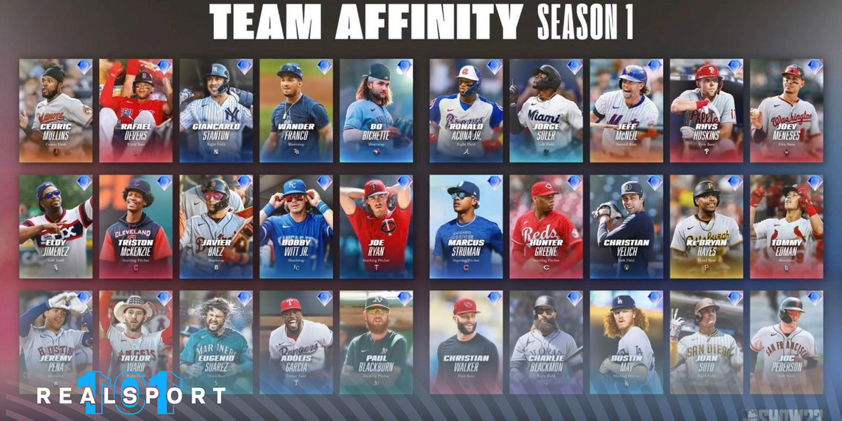 MLB The Show 23 Best Team Affinity cards