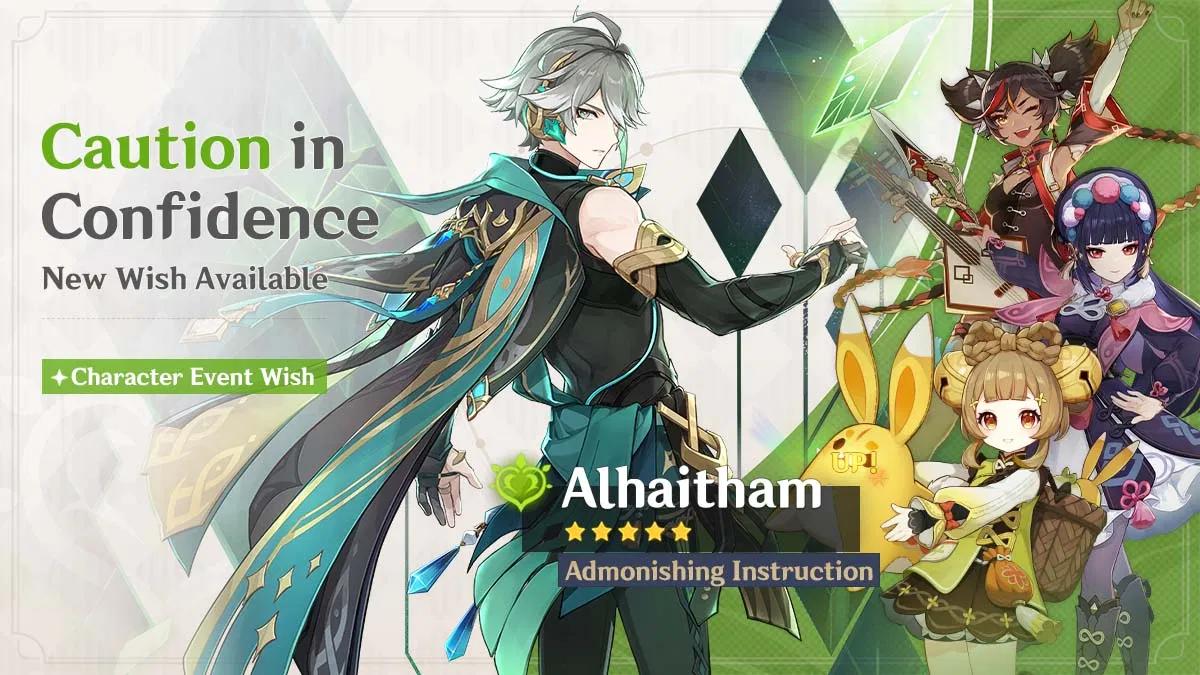 Alhaitham and Xiao Banners in Genshin Impact 3.4