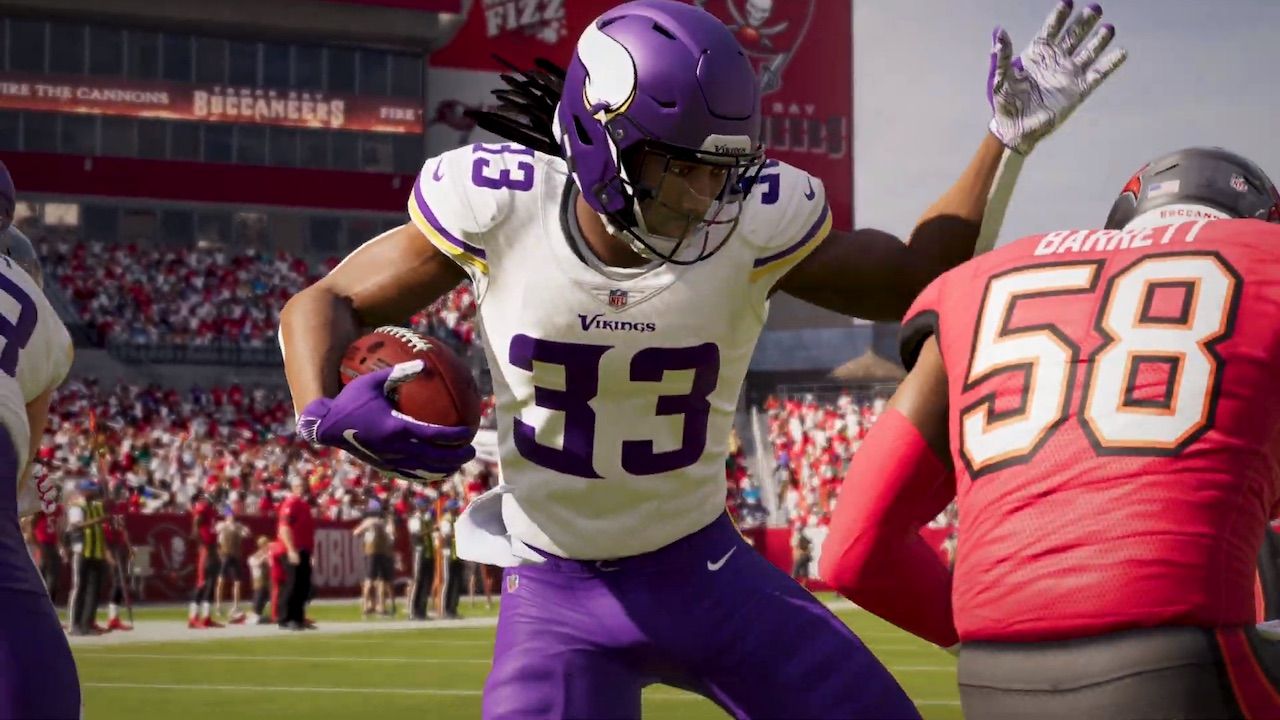 madden 21 gameplay footage pass rushing system ball carrier stick skills