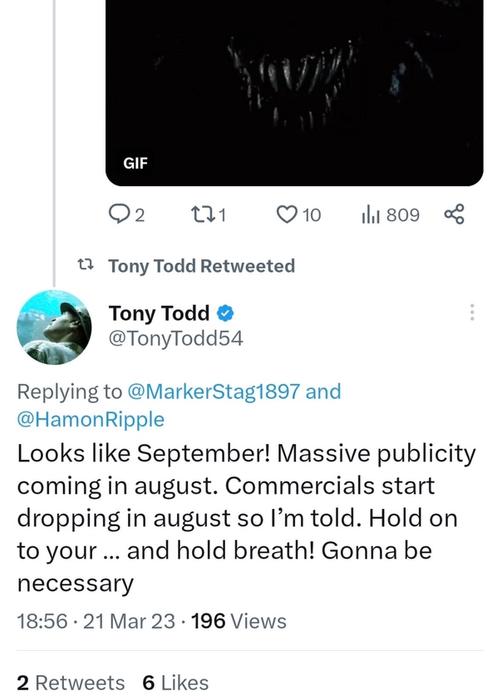 Spider-Man 2 Tony Todd Tweet