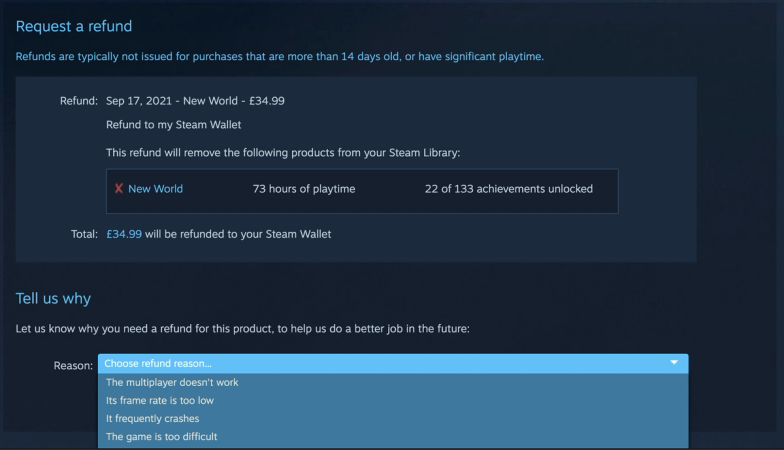 What Happens When You Request A Refund On Steam?