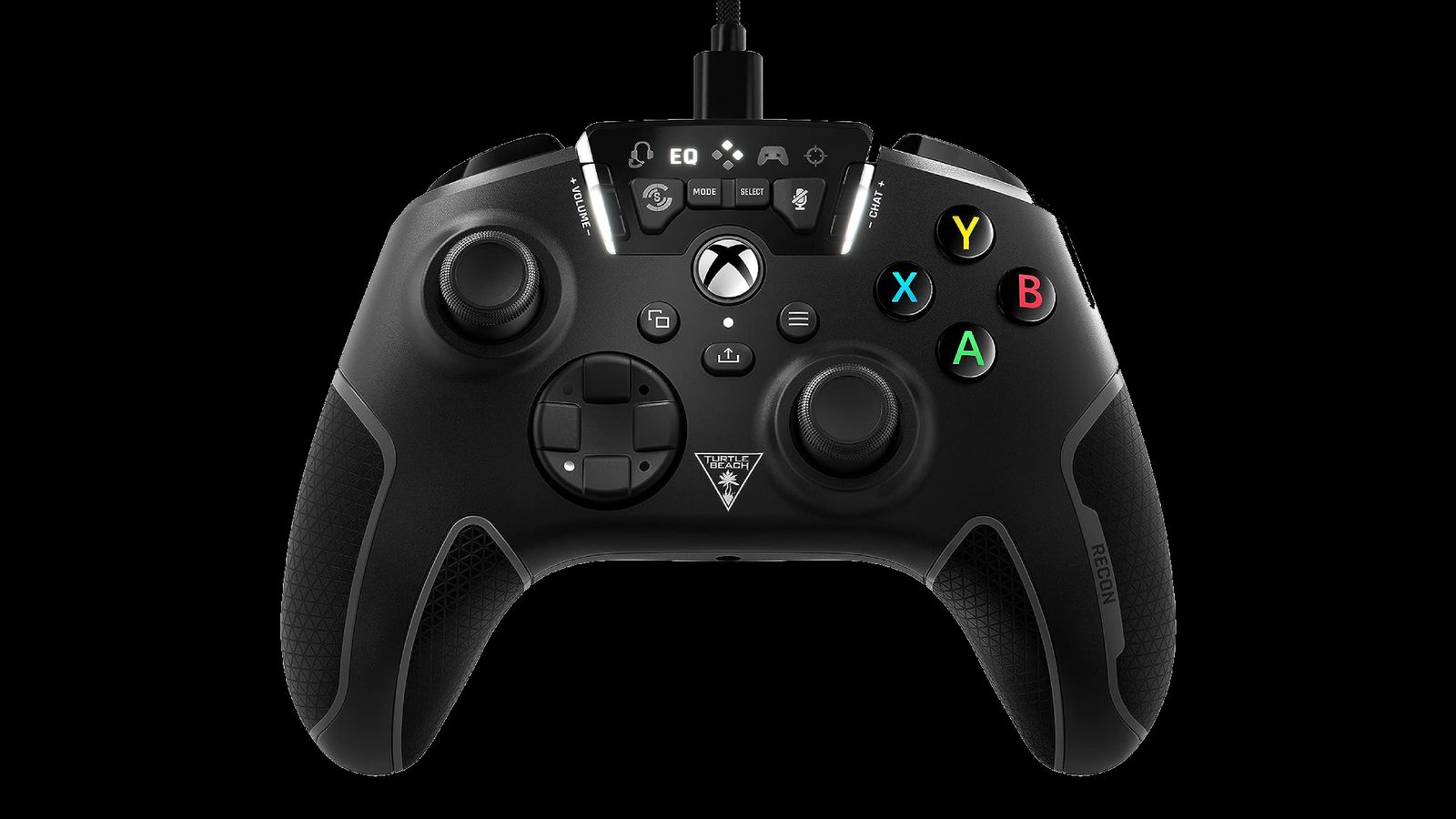 Turtle Beach Recon product image of a black Xbox-style controller with multiple additional buttons.