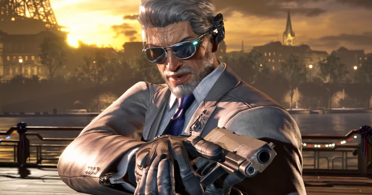 A screenshot of Victor Chevalier from the "Tekken 8 - Official Victor Chevalier Reveal and Gameplay Trailer" YouTube video.